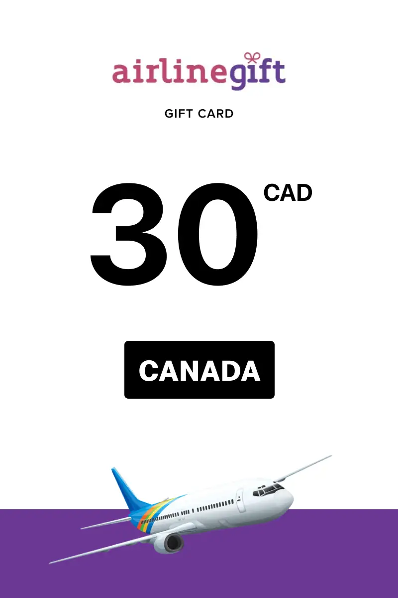 Airline Gift 30 CAD Gift Card (Canada) - Digital Key