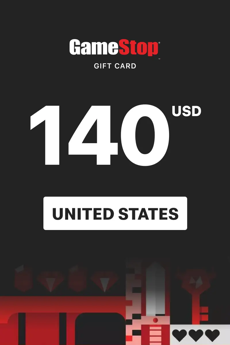 GameStop 140 USD Gift Card (United States) - Digital Key