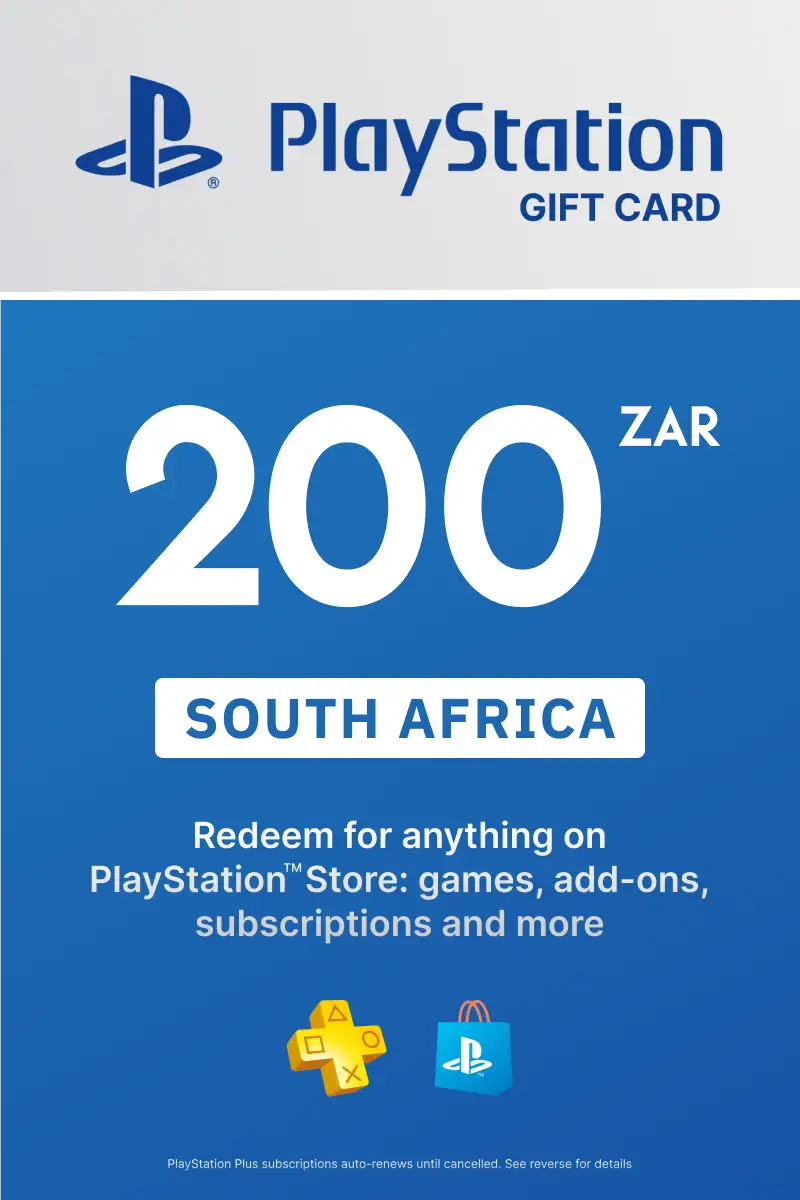 Buy PlayStation Store 200 ZAR Gift Card (South Africa) Digital Key