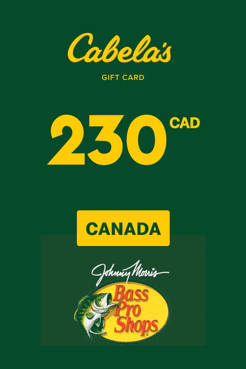 Cabela's 230 CAD Gift Card (Canada) - Digital Key