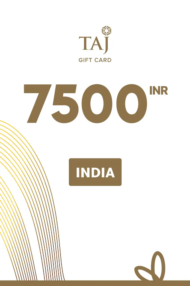 Taj Hotels 7500 INR Gift Card (India) - Digital Key