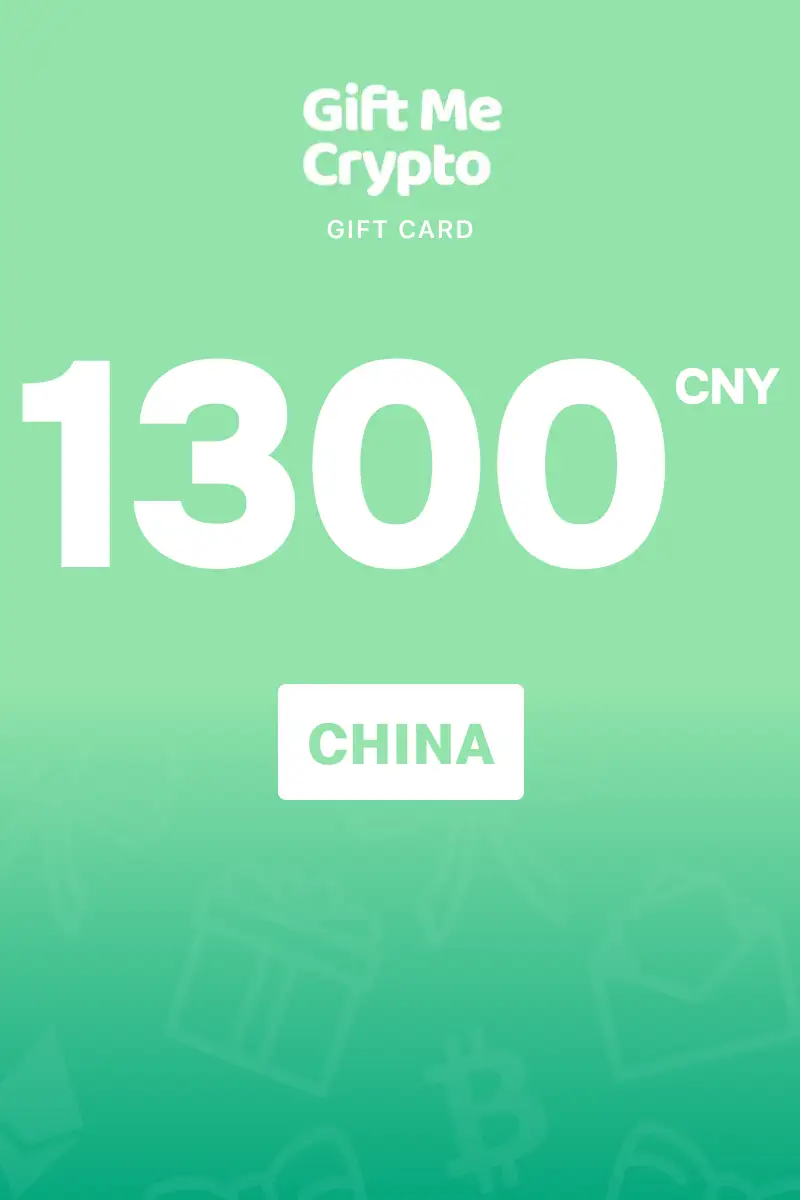 Gift Me Crypto 1300 CNY Gift Card (China) - Digital Key