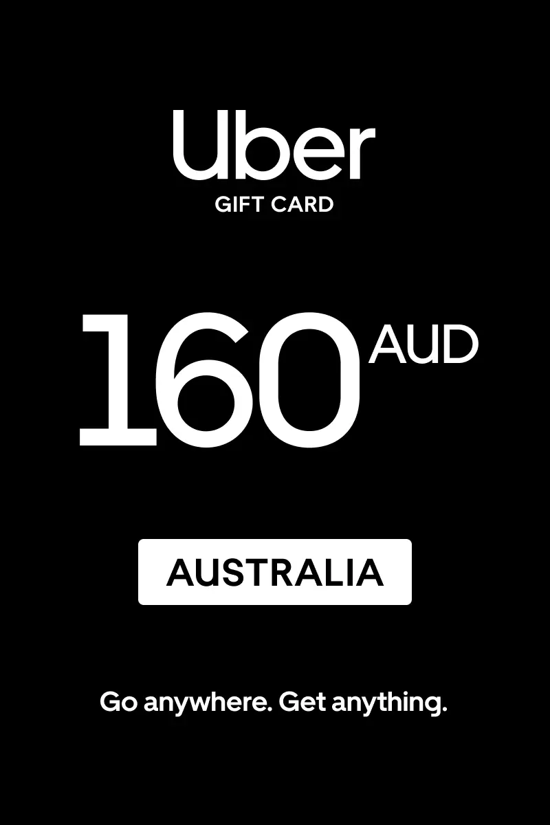 Uber 160 AUD Gift Card (Australia) - Digital Key