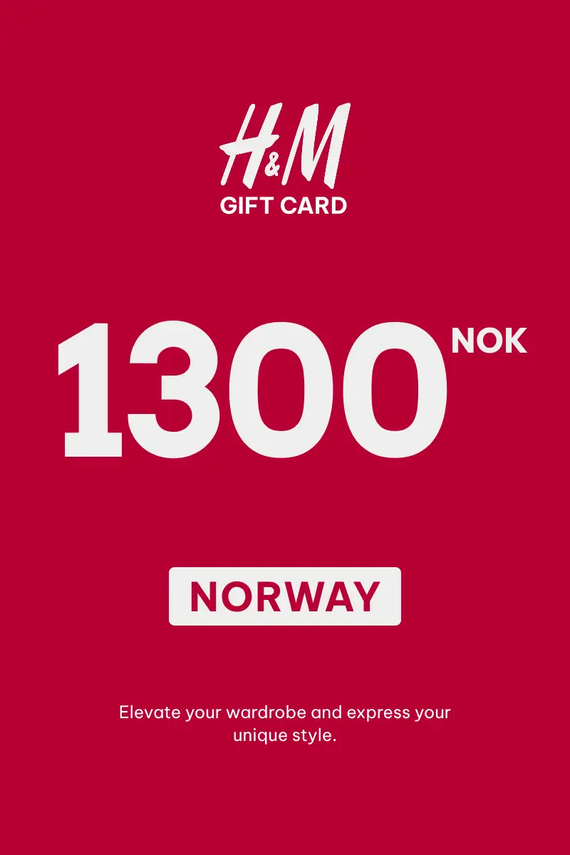 HandM 1300 NOK Gift Card (Norway) - Digital Key