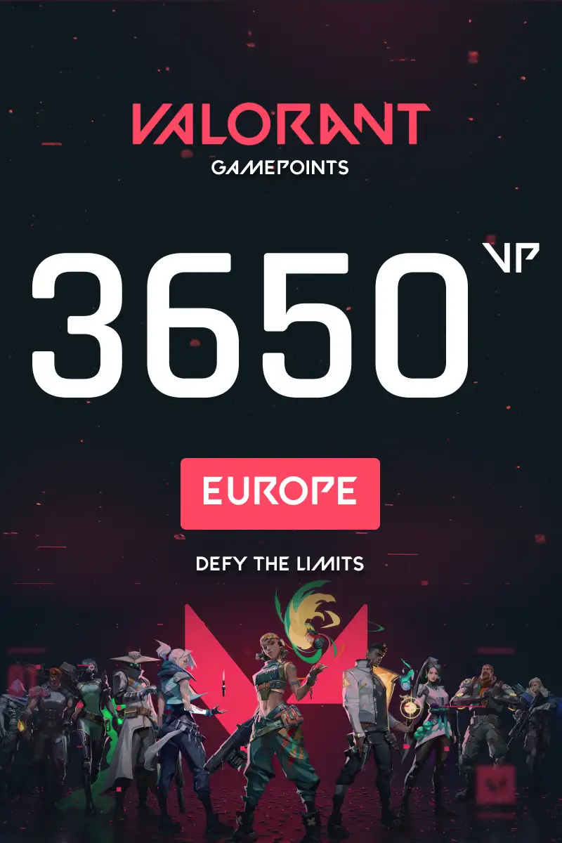 VALORANT 3650 Valorant Points (Europe) - Digital Key