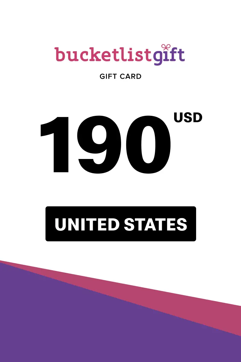 BucketlistGift 190 USD Gift Card (United States) - Digital Key