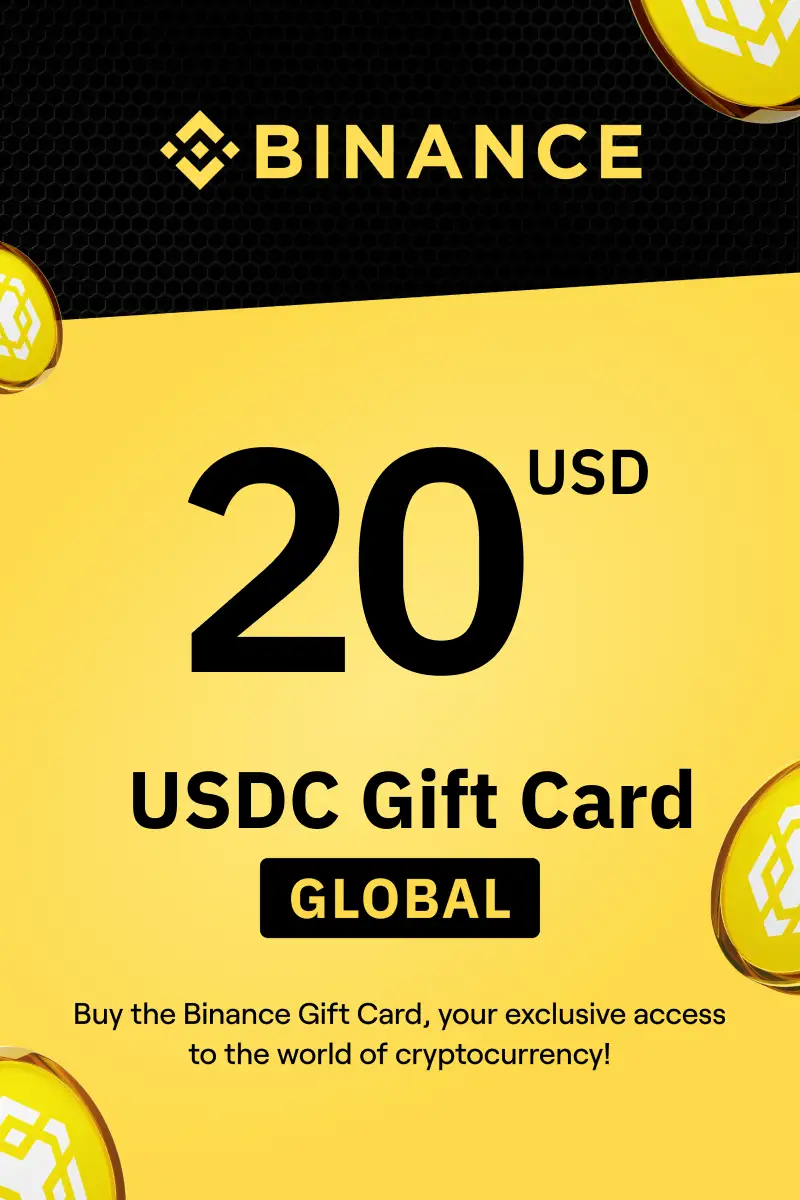 Buy Binance (USDC) 20 USD Gift Card (Global) - Digital Key