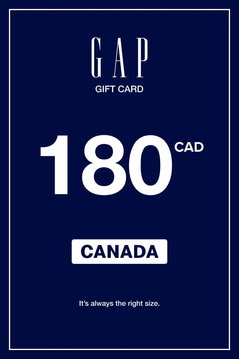Gap 180 CAD Gift Card (Canada) - Digital Key