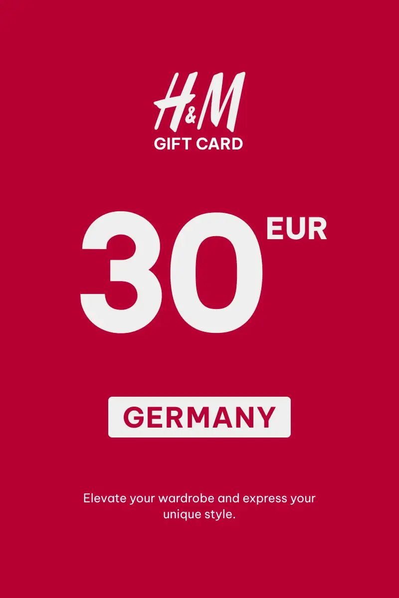 HandM 30 EUR Gift Card (Germany) - Digital Key