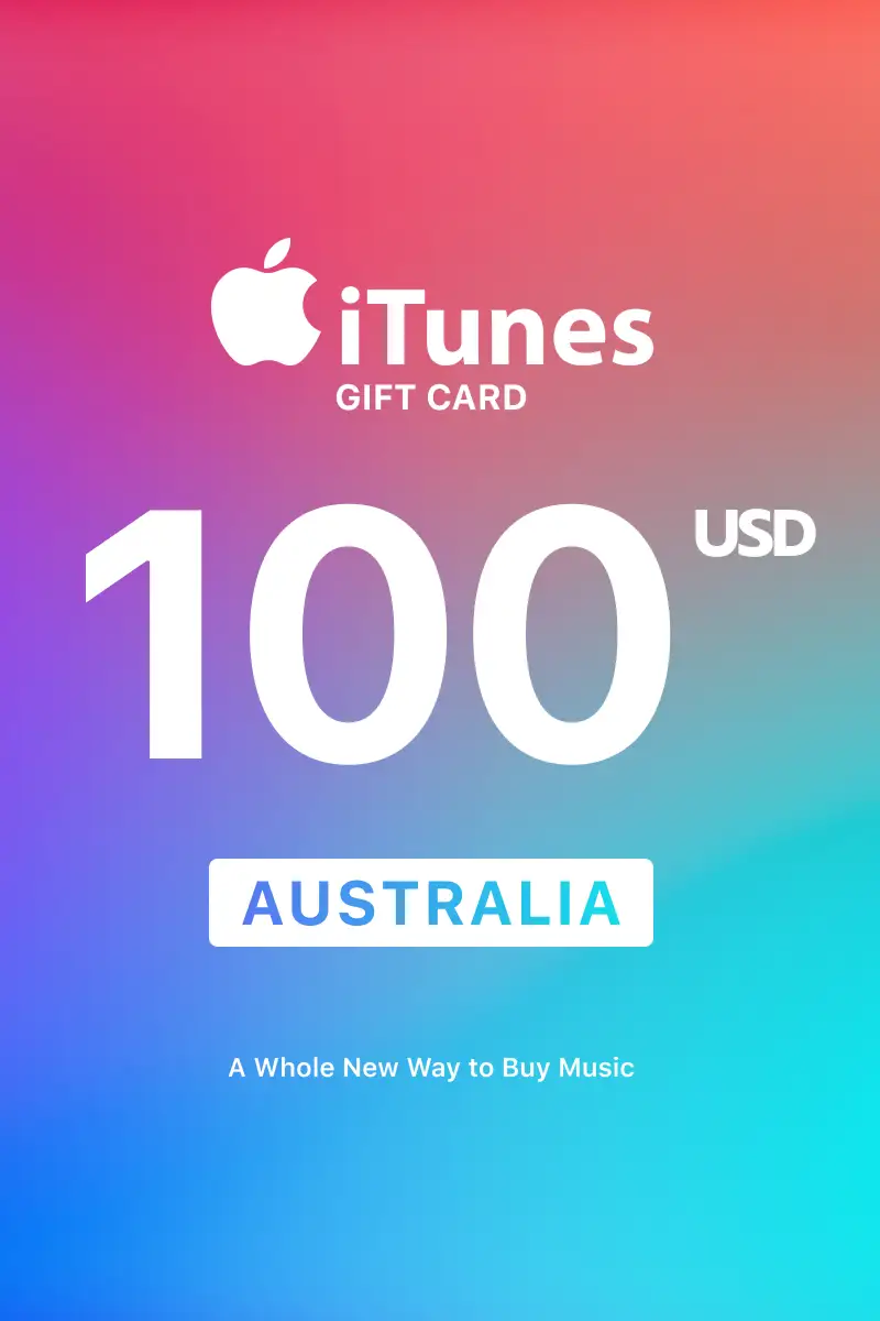 Apple iTunes 100 USD Gift Card (Australia) - Digital Key