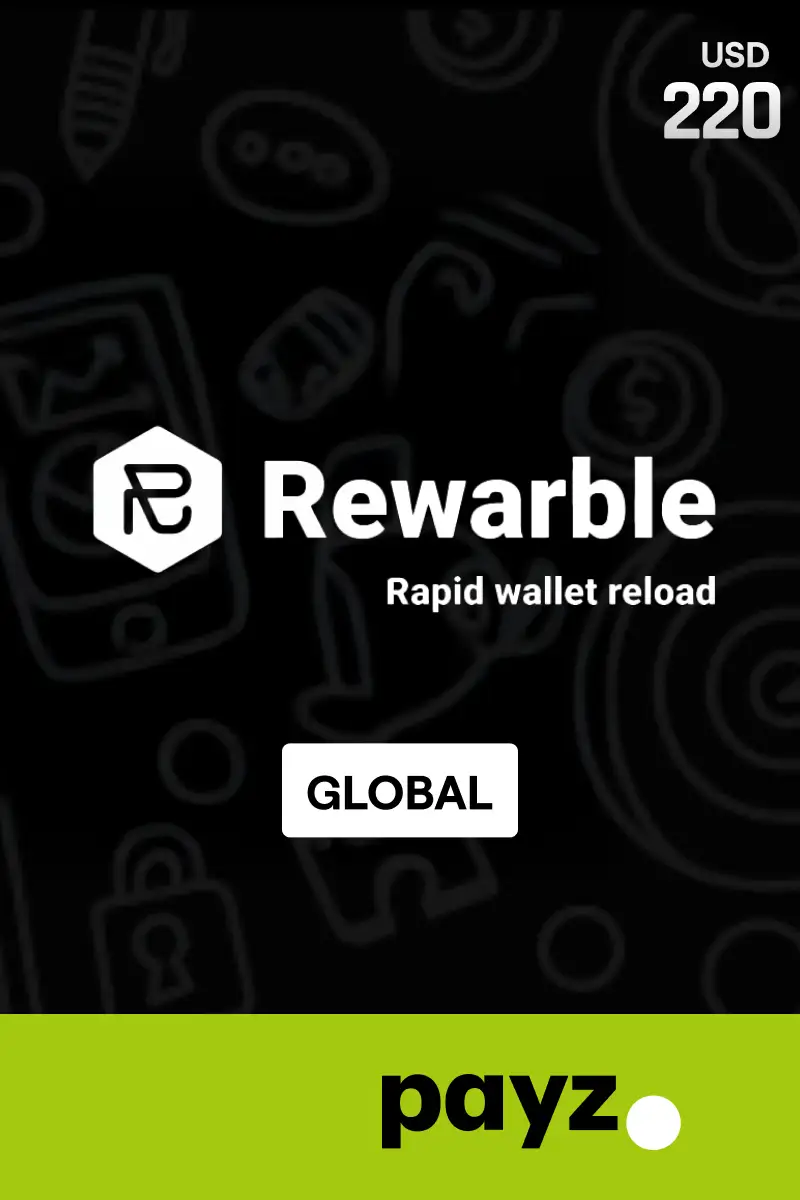 Rewarble PayZ 220 USD (Global) - Rewarble - Digital Key