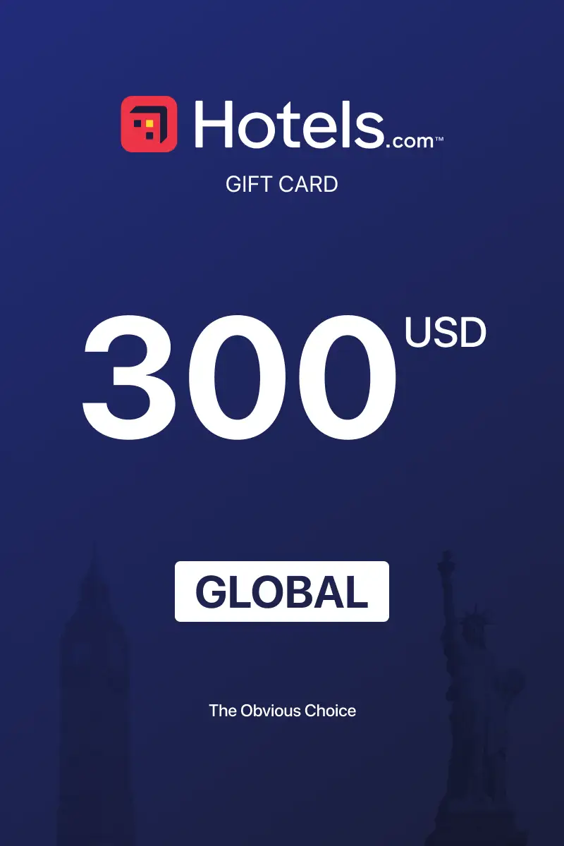 Hotels.com 300 USD Gift Card (Global) - Digital Key