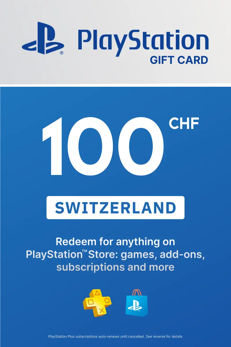 PlayStation Store 100 CHF Gift Card (Switzerland) - Digital Key