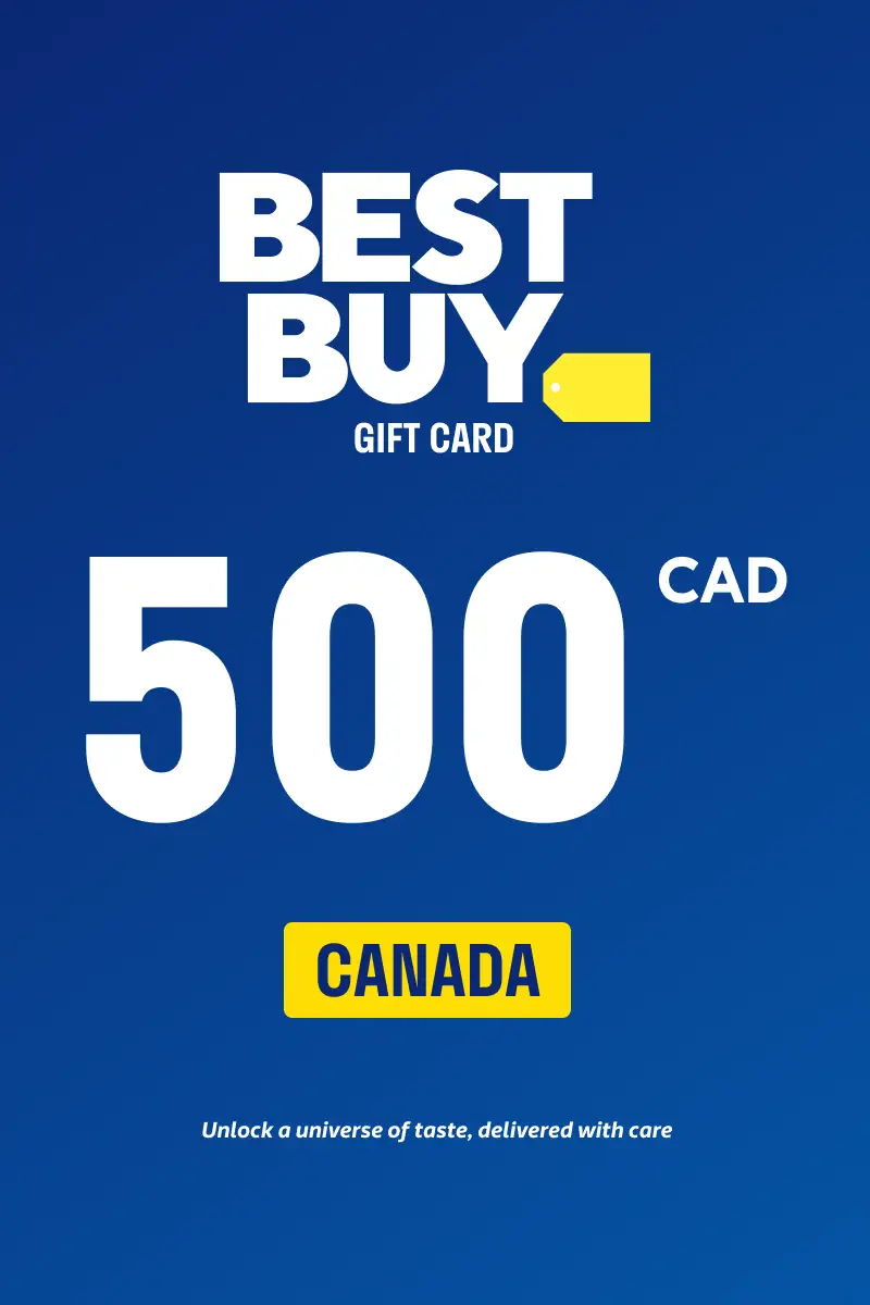 Best Buy 500 CAD Gift Card (Canada) - Digital Key
