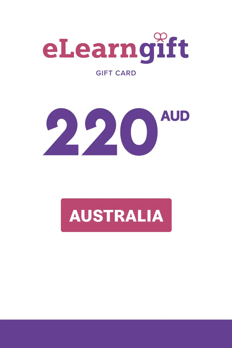 eLearnGift 220 AUD Gift Card (Australia) - Digital Key