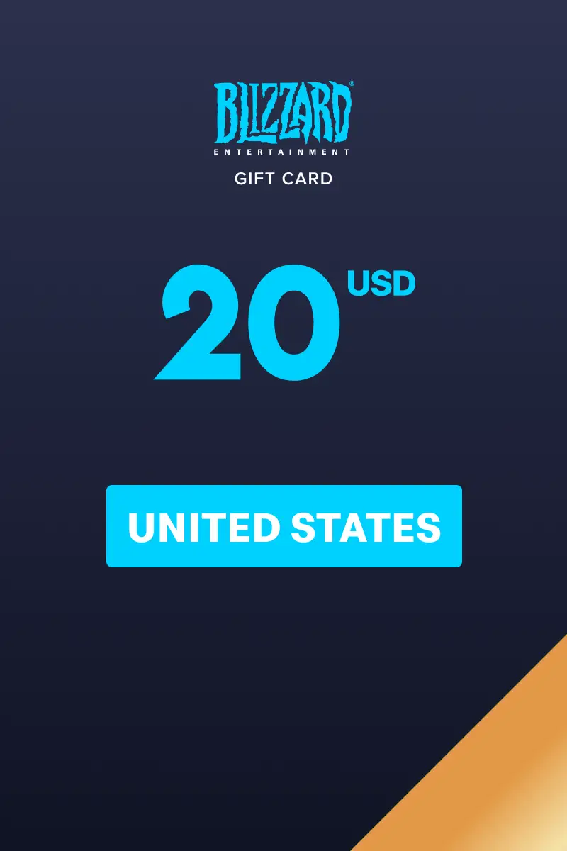 Blizzard 20 USD Gift Card (United States) - Digital Key