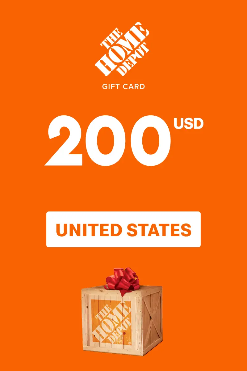 Home Depot 200 USD Gift Card (United States) - Digital Key