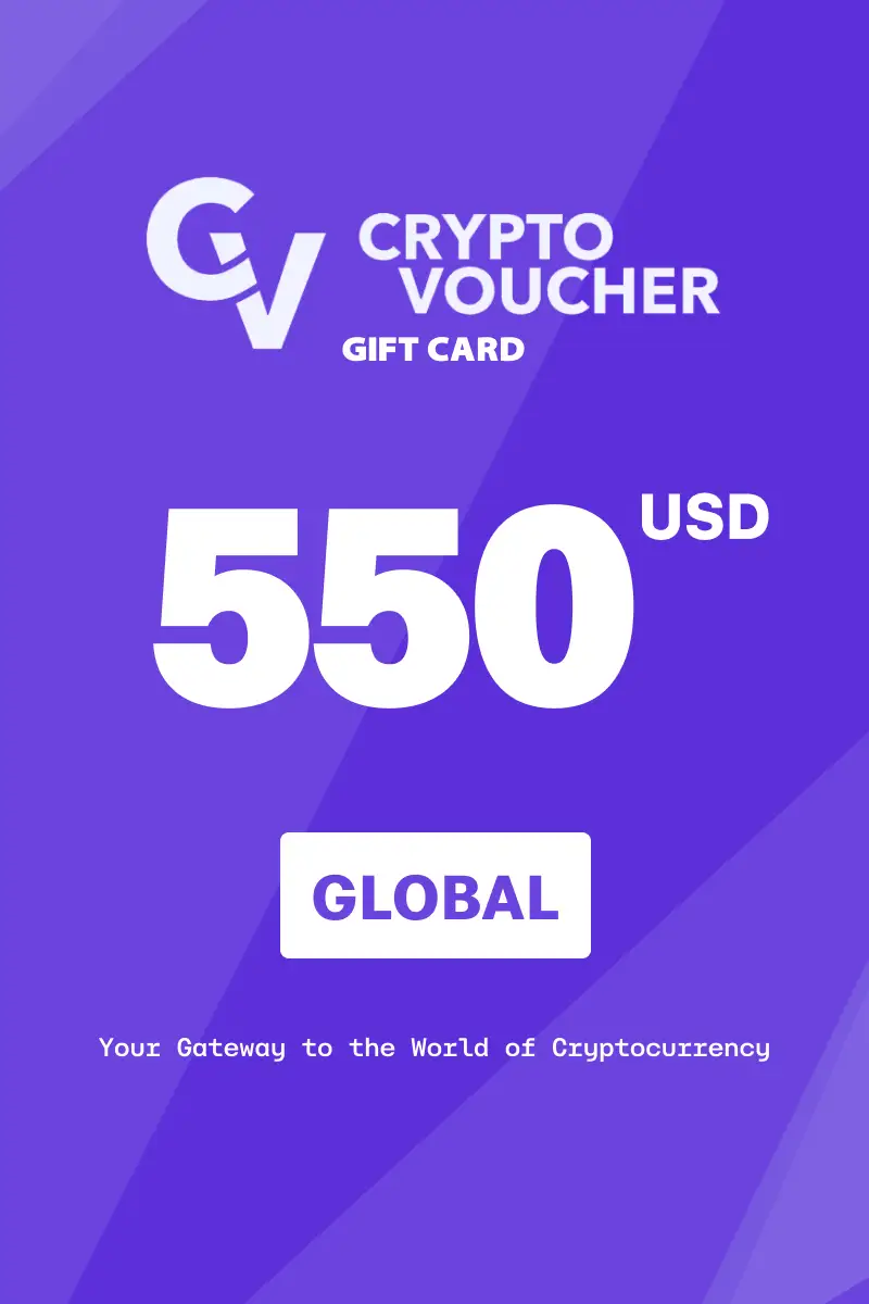 Crypto Voucher 550 USD Gift Card (Global) - Digital Key