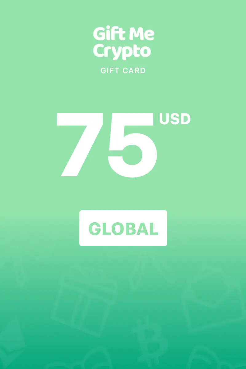 Gift Me Crypto 75 USD Gift Card (Global) - Digital Key