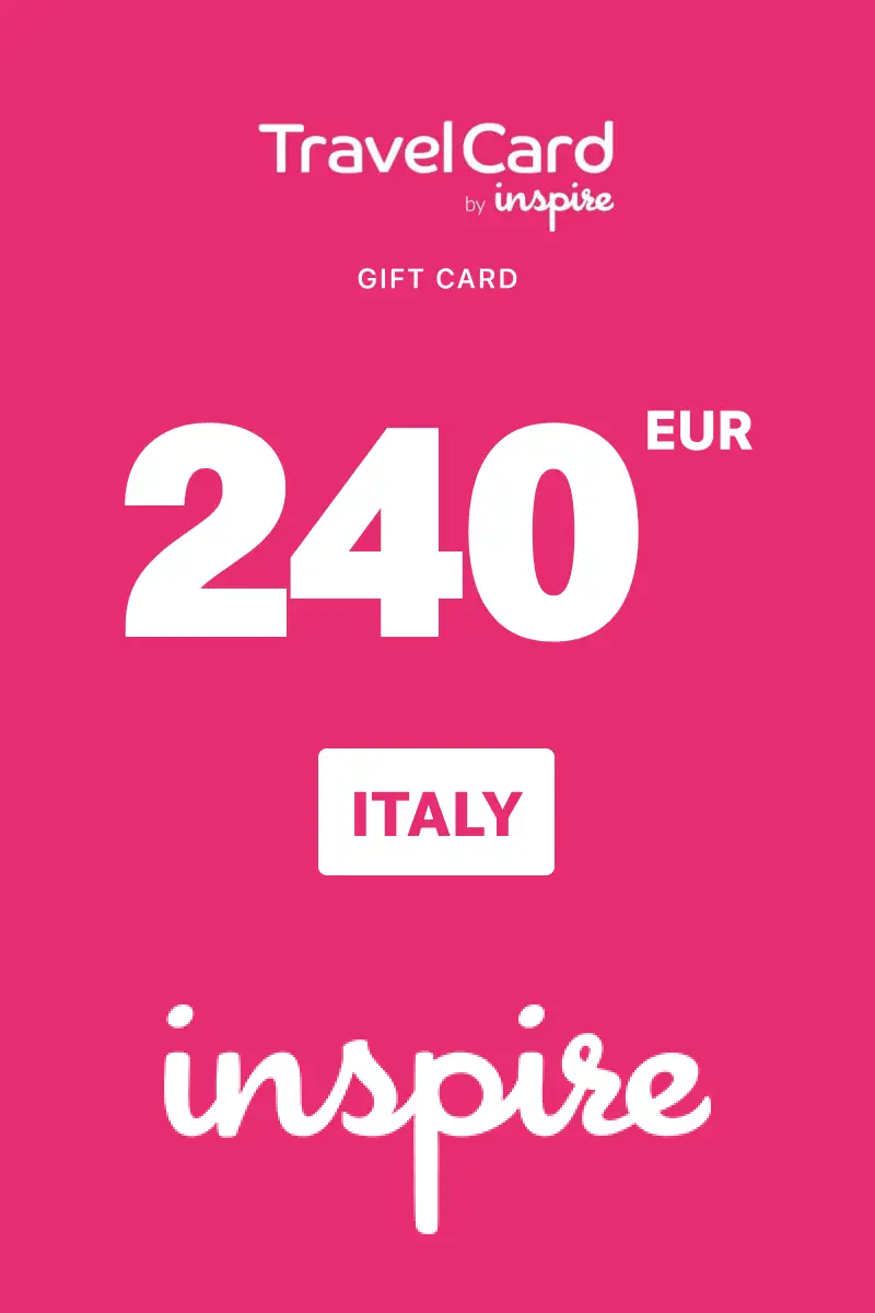 TravelCard by Inspire 240 EUR Gift Card (Italy) - Digital Key