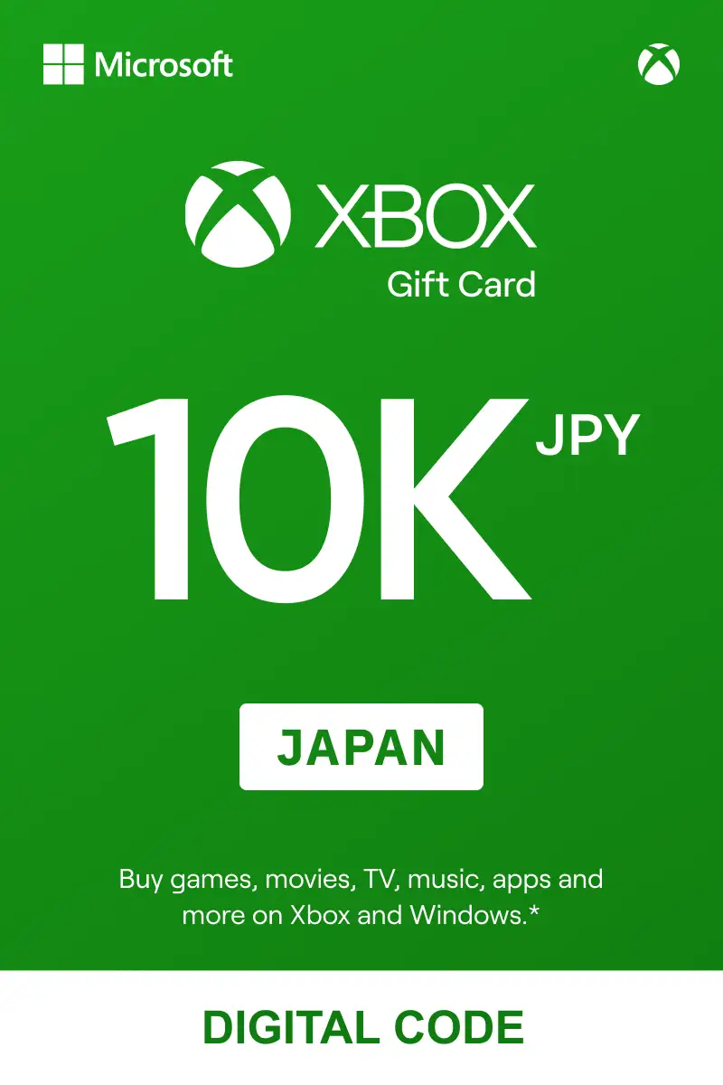 Xbox 10000 JPY Gift Card (Japan) - Digital Key