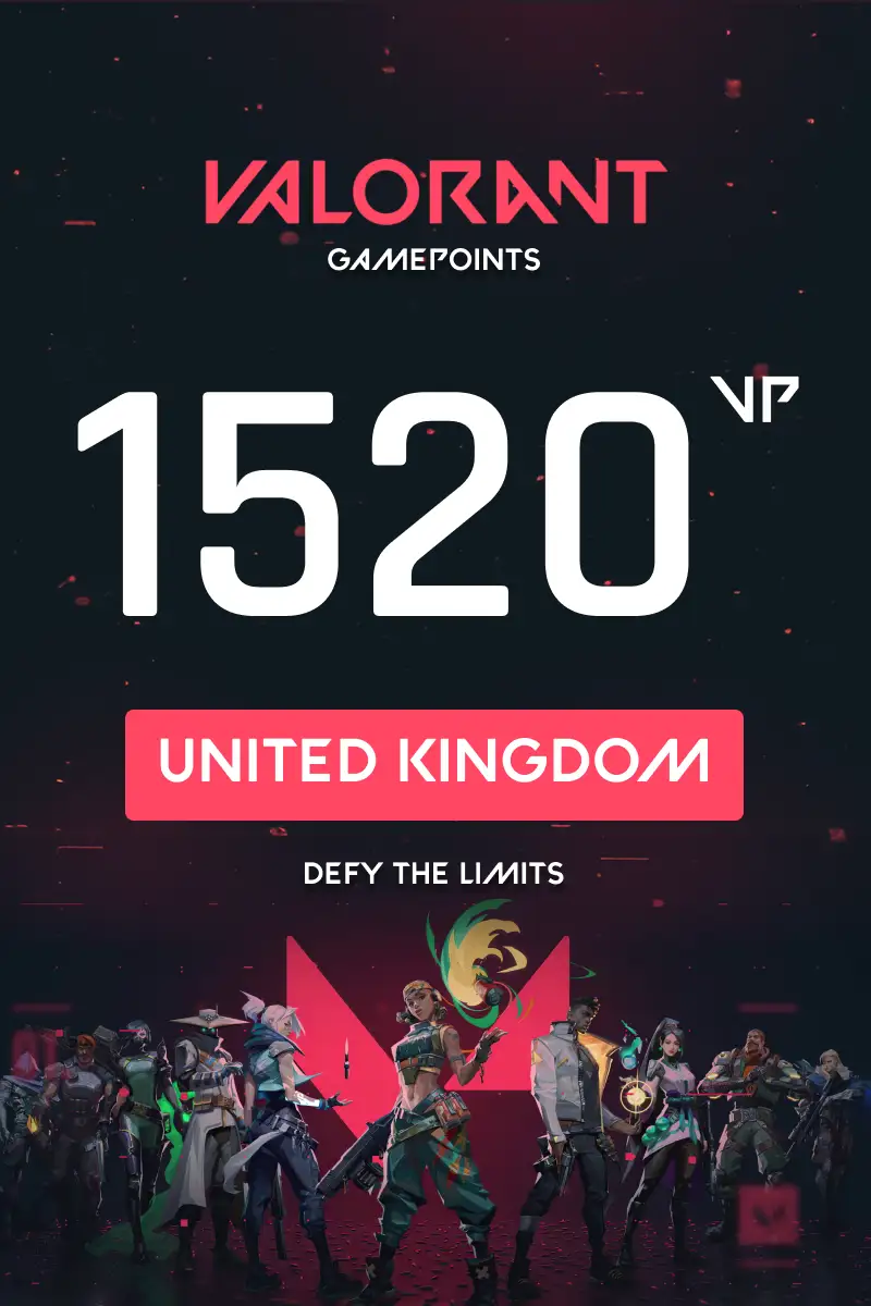 VALORANT 1520 Valorant Points (United Kingdom) - Digital Key