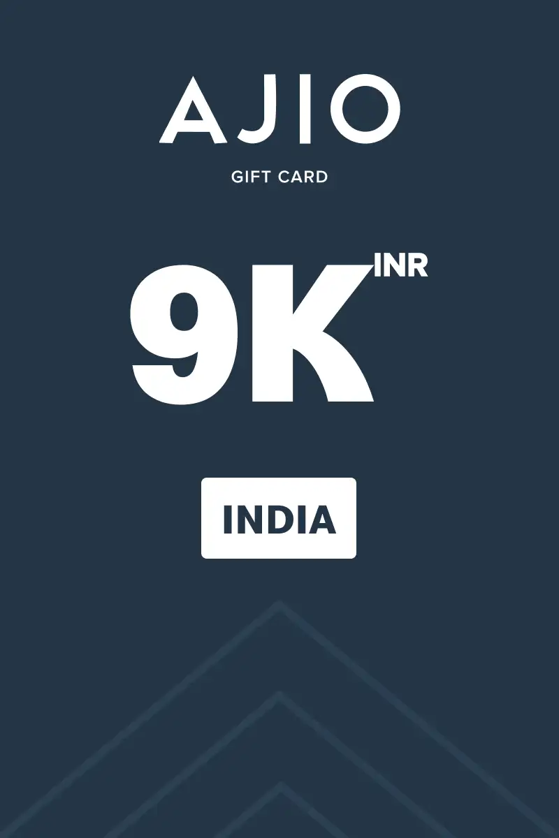 AJIO 9000 INR Gift Card (India) - Digital Key