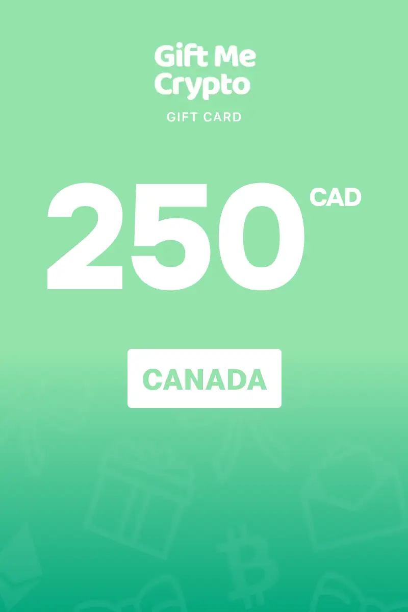 Gift Me Crypto 250 CAD Gift Card (Canada) - Digital Key