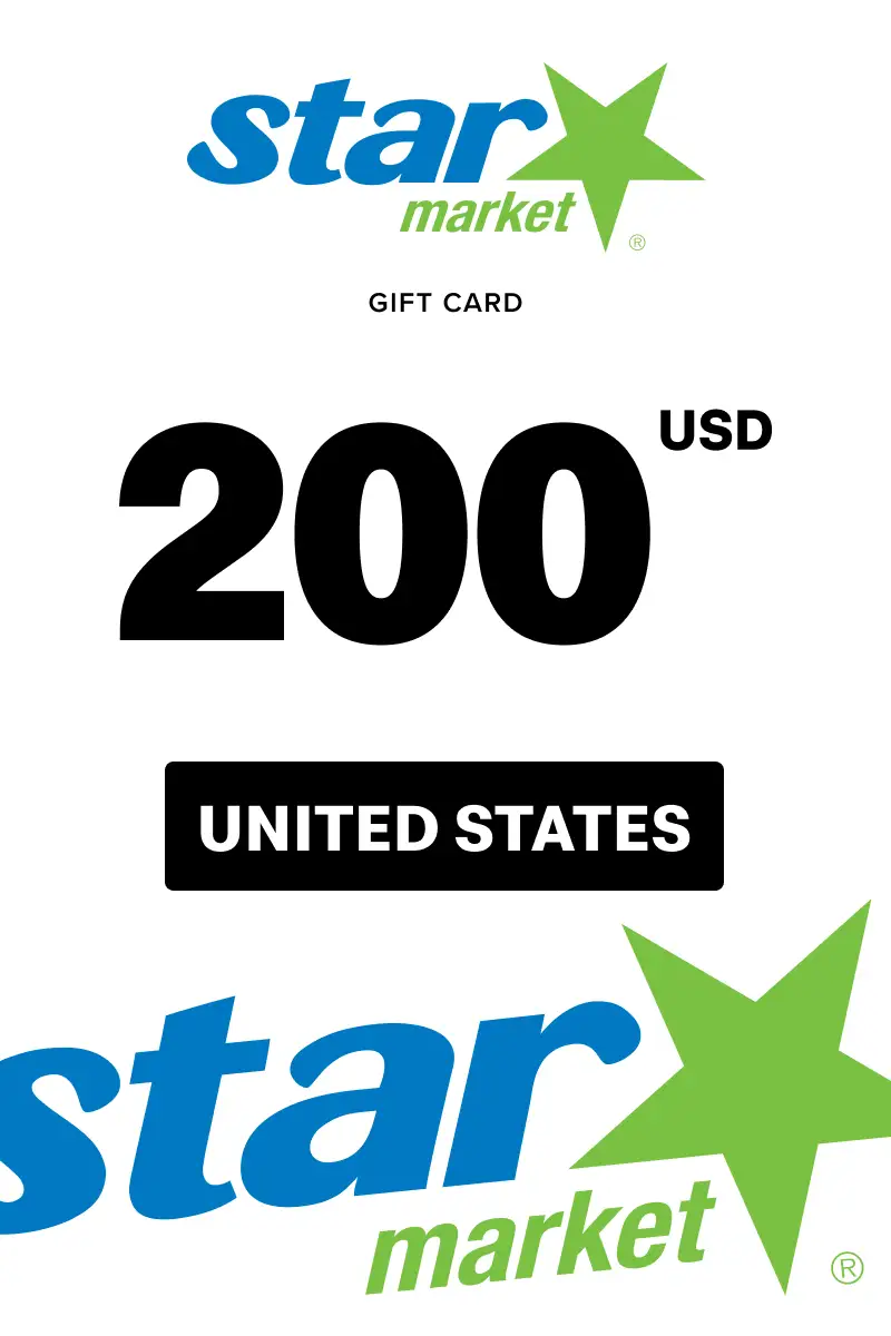 Star Market 200 USD Gift Card (United States) - Digital Key