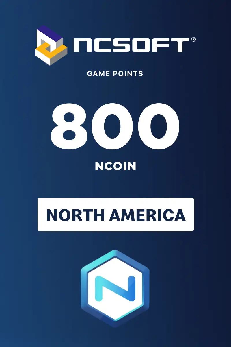 800 NCoins (North America) (PC) - NCSoft - Digital Key