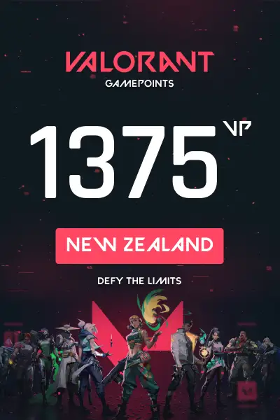 VALORANT 1375 Valorant Points (New Zealand) - Digital Key