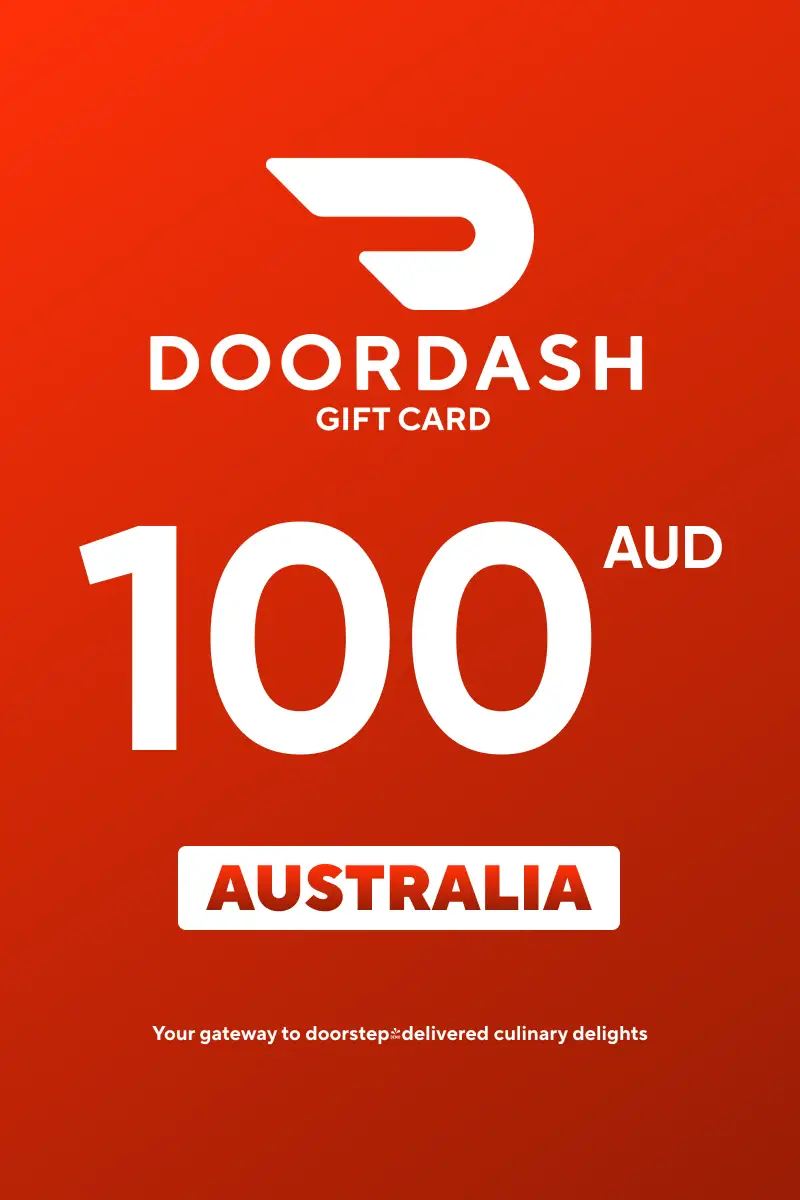 DoorDash 100 AUD Gift Card (Australia) - Digital Key