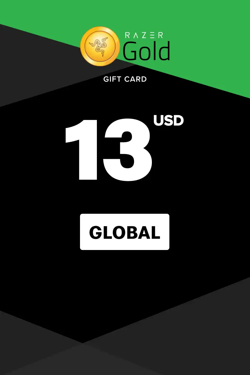 Razer Gold 13 USD Gift Card (Global) - Digital Key