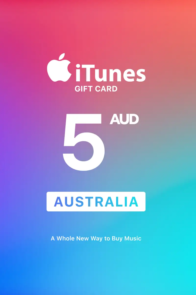 Apple iTunes 5 AUD Gift Card (Australia) - Digital Key