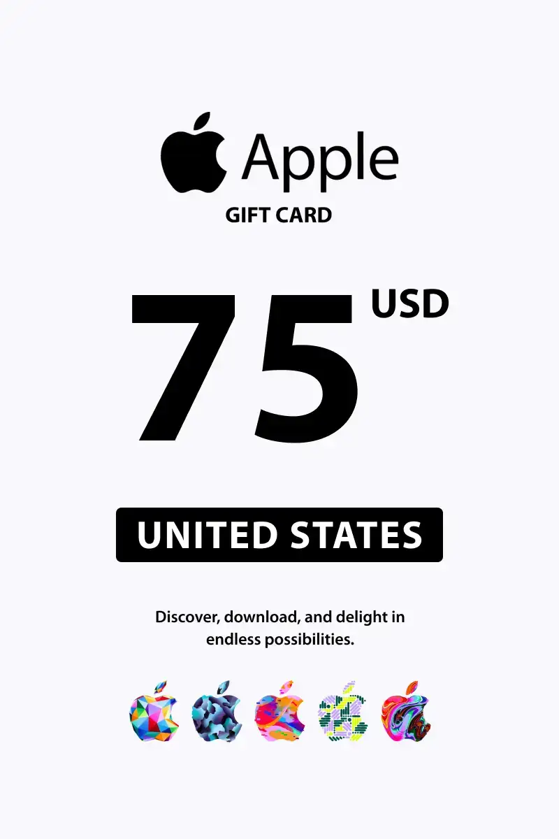 Apple 75 USD Gift Card (United States) - Digital Key