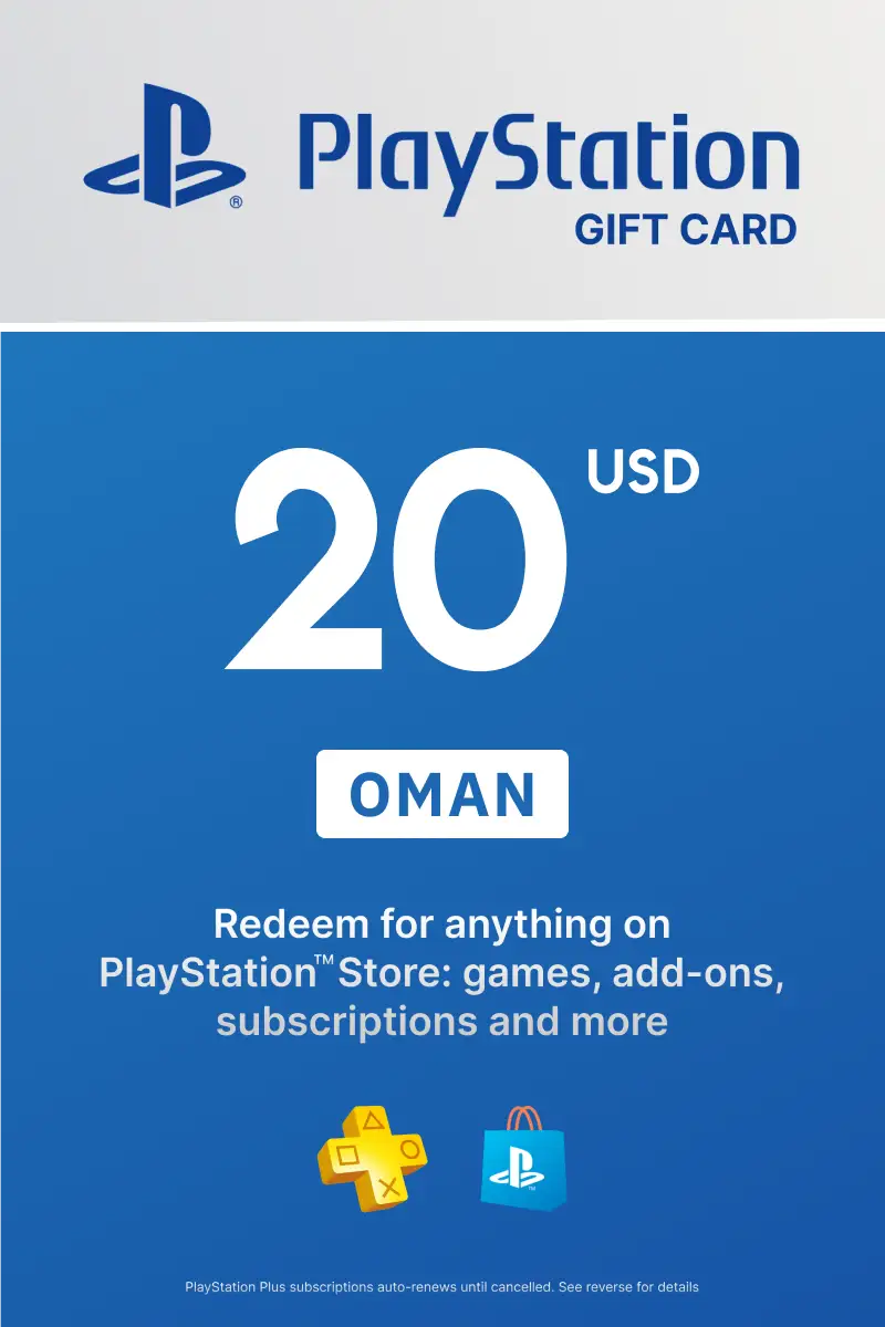 PlayStation Store 20 USD Gift Card (Oman) - Digital Key