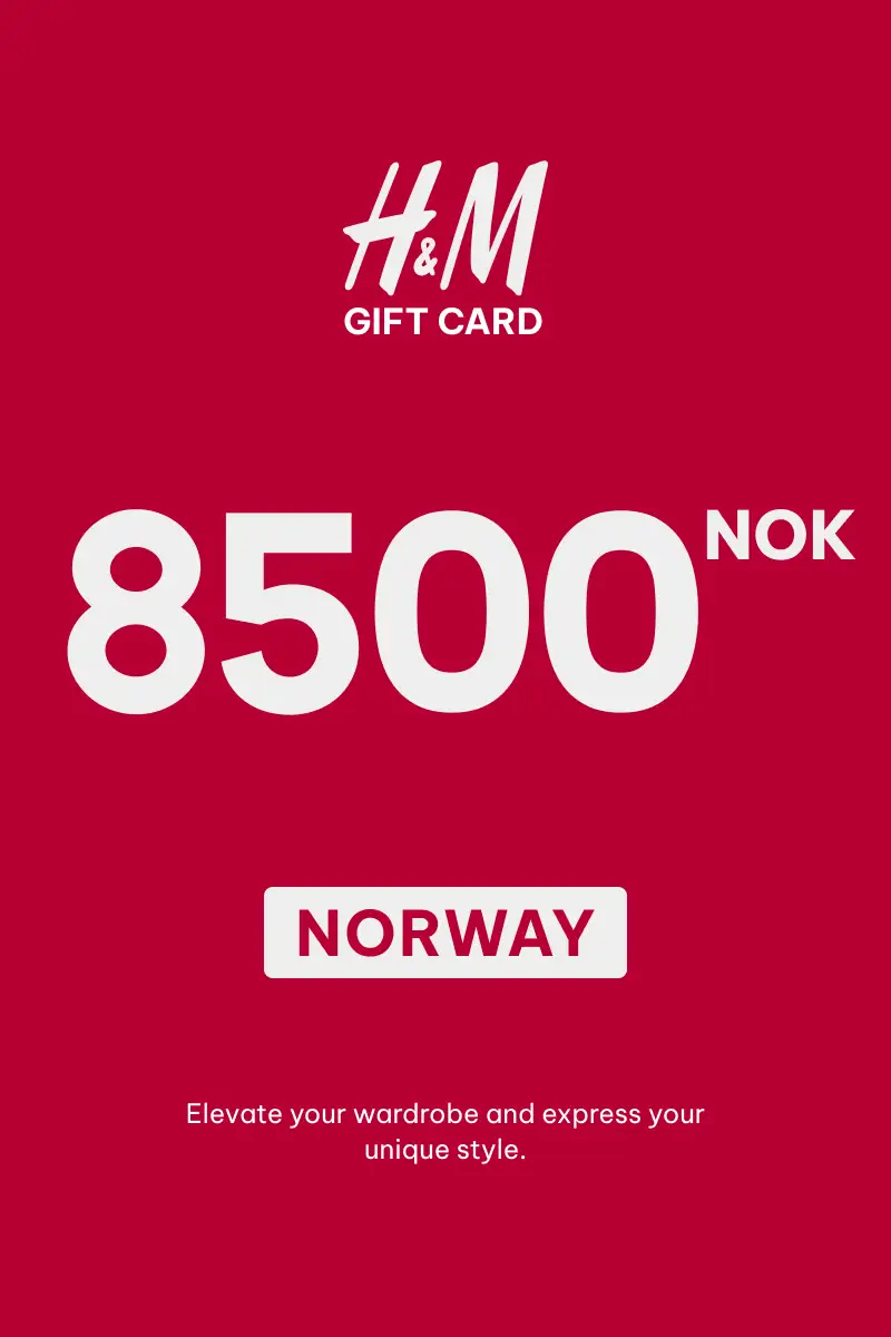 HandM 8500 NOK Gift Card (Norway) - Digital Key