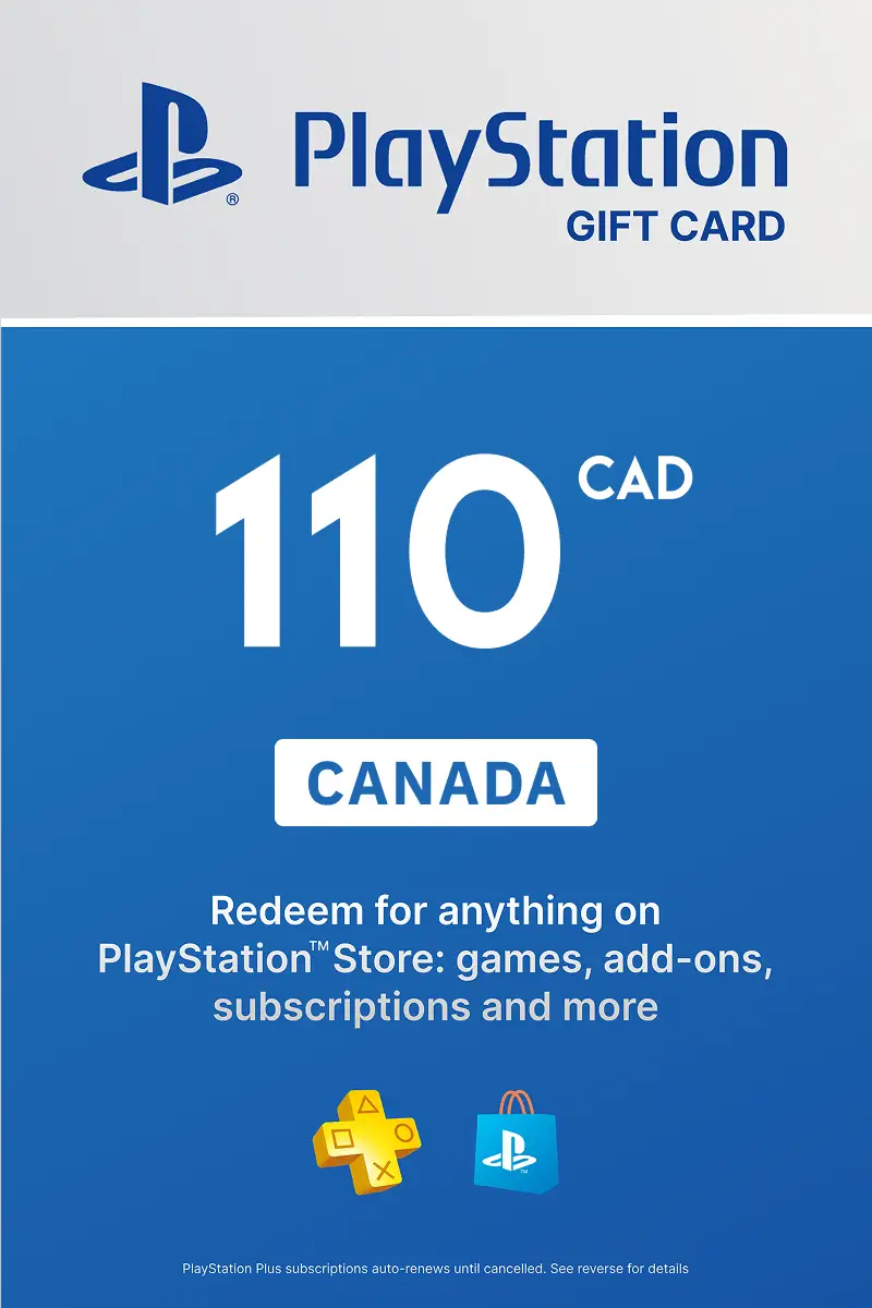 PlayStation Store 110 CAD Gift Card (Canada) - Digital Key