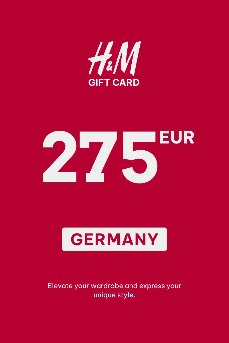 HandM 275 EUR Gift Card (Germany) - Digital Key