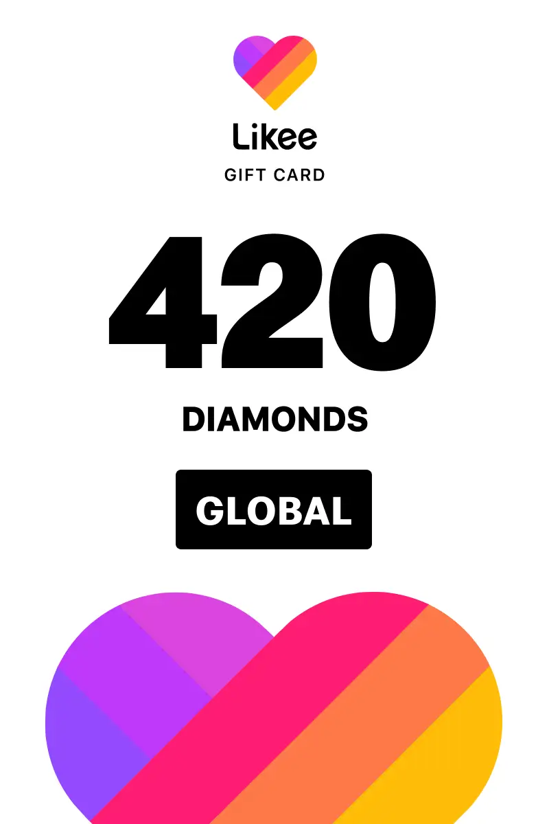Likee 420 Diamonds Gift Card (Global) - Digital Key