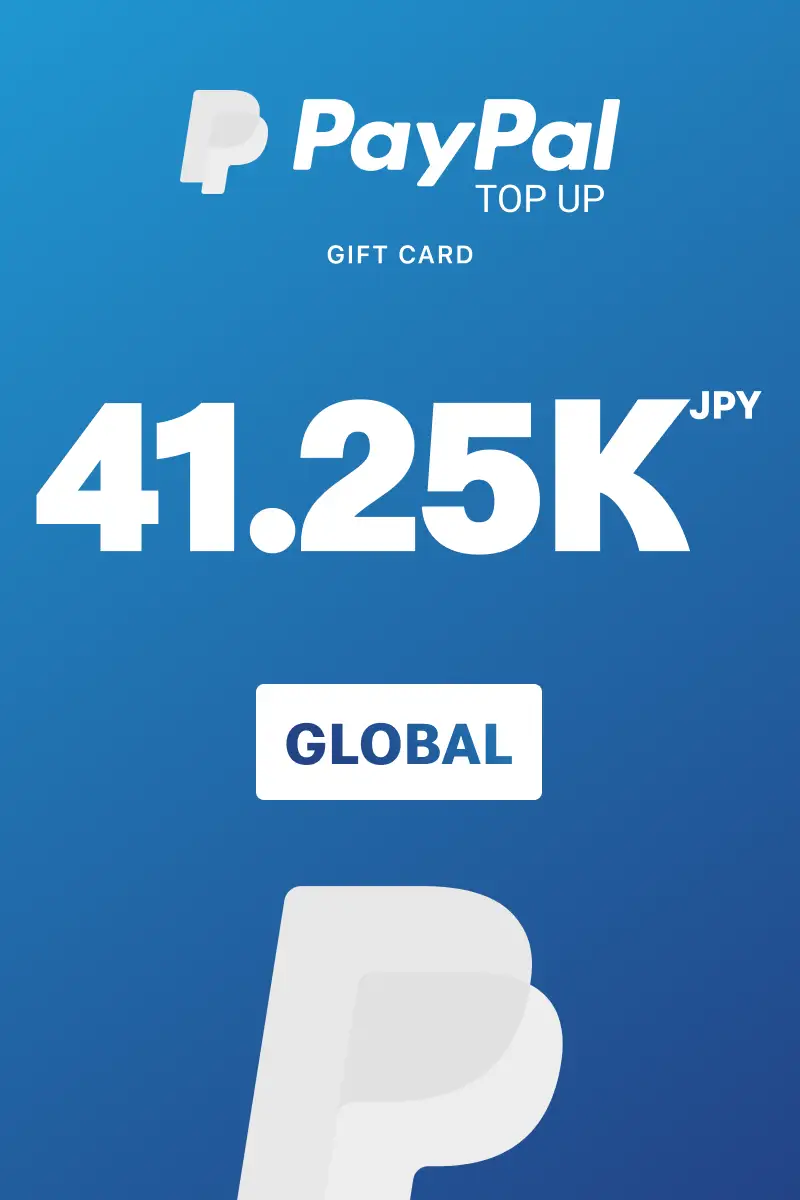 PayPal Instant Top Up 41250 JPY Gift Card (Global) - Digital Key