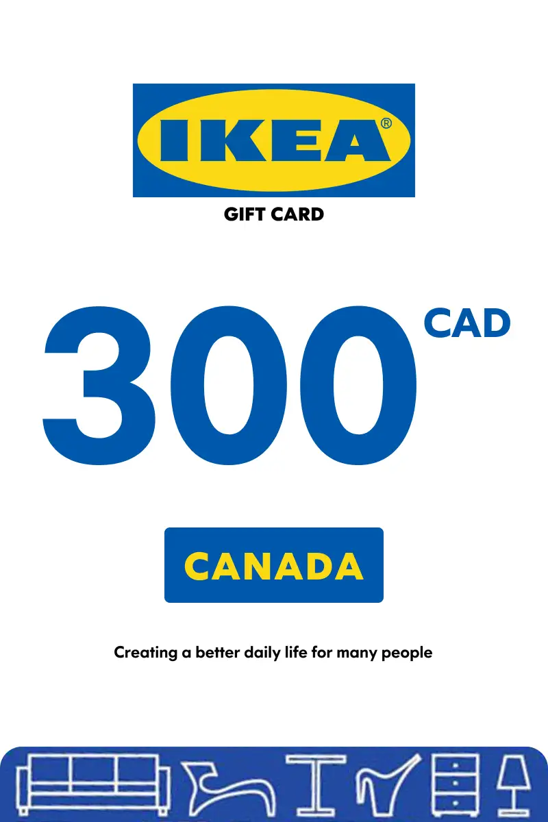 IKEA 300 CAD Gift Card (Canada) - Digital Key