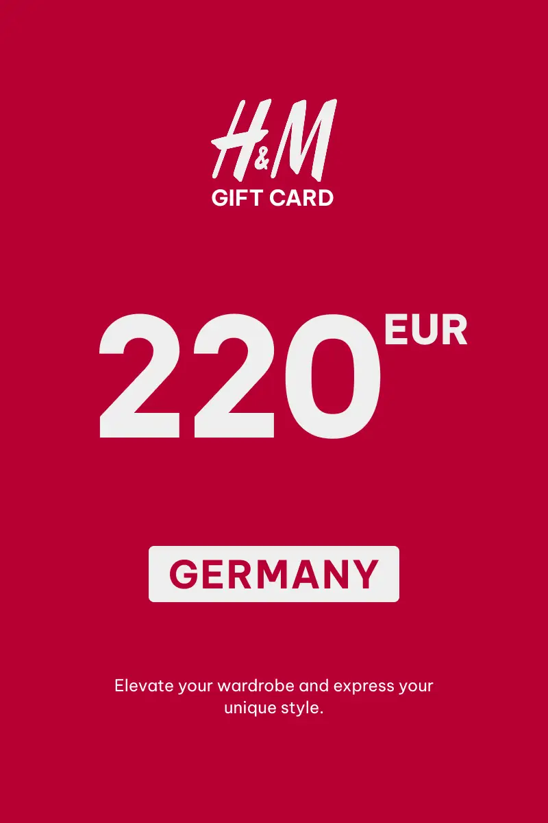 HandM 220 EUR Gift Card (Germany) - Digital Key