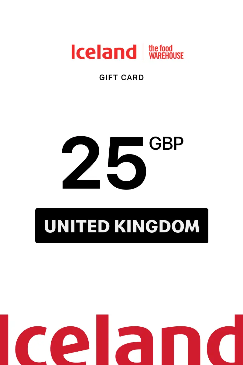Iceland 25 GBP Gift Card (United Kingdom) - Digital Key