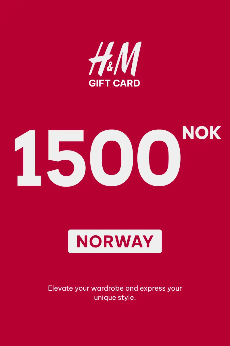 HandM 1500 NOK Gift Card (Norway) - Digital Key