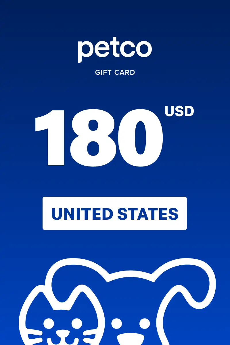 Petco 180 USD Gift Card (United States) - Digital Key
