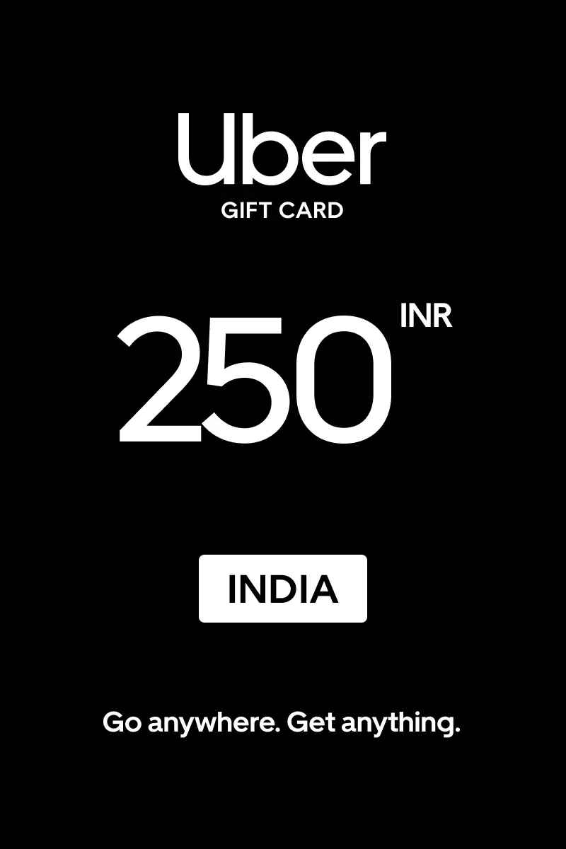 Uber 250 INR Gift Card (India) - Digital Key