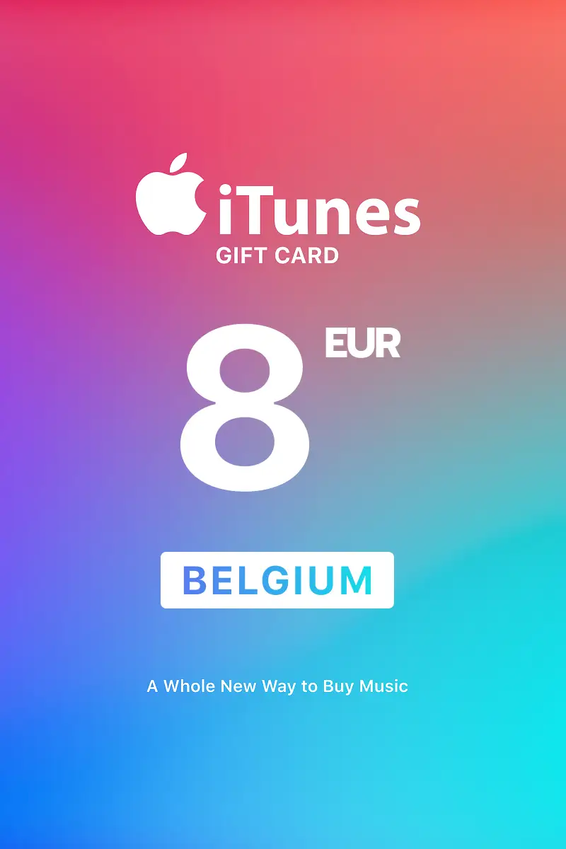 Apple iTunes 8 EUR Gift Card (Belgium) - Digital Key