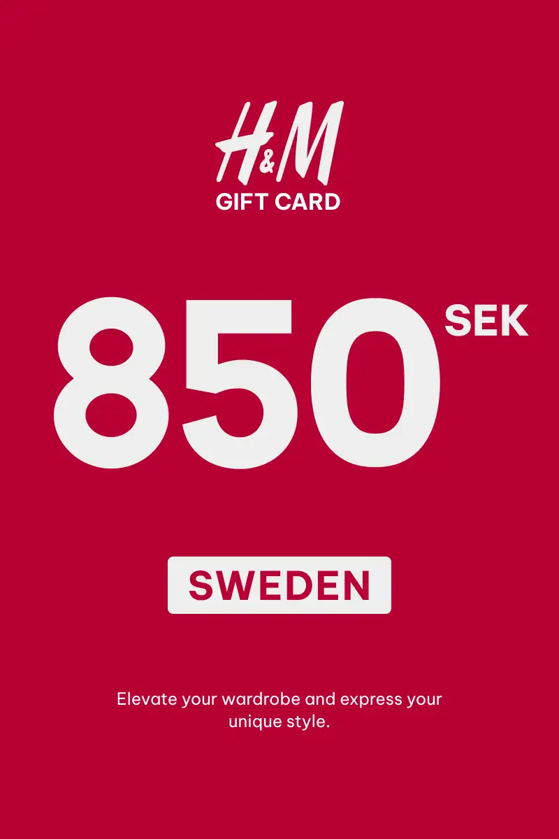HandM 850 SEK Gift Card (Sweden) - Digital Key