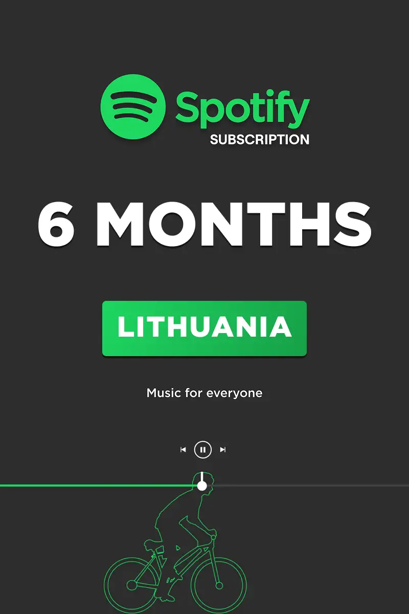 Buy Spotify Premium 6 Months Subscription (Lithuania) - Digital Key